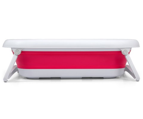 Silikonowa składana wanienka dla dzieci stabilna Aqua Pink