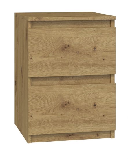 Szafka Nocna Stolik Nocny 2 Szuflady 30 cm Do Sypialni Dąb Artisan Lilia L2