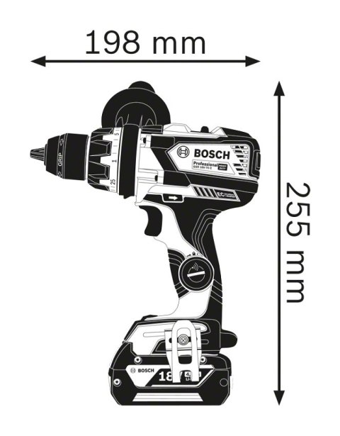 WKRĘTARKA AKUMULATOROWA BOSCH 18V GSR 18V-110 C L-BOXX