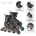 NA11008 CZARNO-MIĘTOWY ROZM. L (39-42) ŁYŻWOROLKI NILS EXTREME
