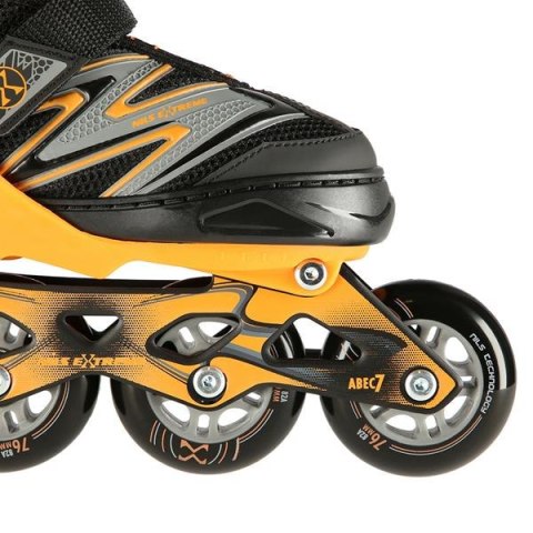 NA11010 CZARNO-POMARAŃCZOWY ROZM. L (39-42) ŁYŻWOROLKI NILS EXTREME