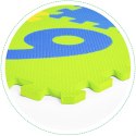 DUŻA MATA PIANKOWA EVA DLA DZIECI LITERY CYFRY PUZZLE 36 ELEMENTÓW 178X178