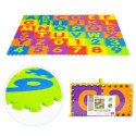 DUŻA MATA PIANKOWA EVA DLA DZIECI LITERY CYFRY PUZZLE 36 ELEMENTÓW 178X178