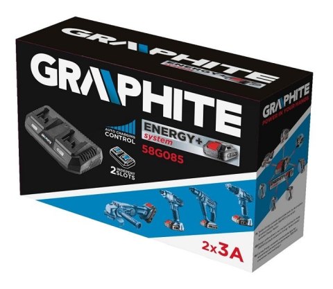 GRAPHITE ELE ŁADOWARKA PODWÓJNA DO AKUMULATORÓW ENERGY+