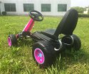 Gokart na Pedały Piankowe koła Hamulec ręczny Viper 87cm Lekki Mocny dla Dzieci PINK