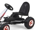 Gokart na Pedały Piankowe koła Hamulec ręczny Viper 87cm Lekki Mocny dla Dzieci WHITE