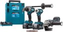 MAKITA ZESTAW ELEKTRONARZĘDZI 40V XGT DF001G TD001G GA005G 2*4.0AH MAKPAC