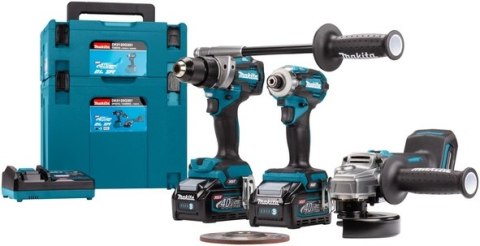MAKITA ZESTAW ELEKTRONARZĘDZI 40V XGT DF001G TD001G GA005G 2*4.0AH MAKPAC