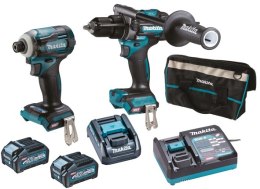 MAKITA ZESTAW ELEKTRONARZĘDZI COMBO 40V XGT HP001G+TD001G 2*4.0AH TORBA