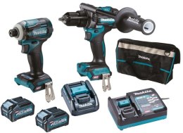 MAKITA ZESTAW ELEKTRONARZĘDZI COMBO 40V XGT HP001G+TD001G 2*4.0AH TORBA