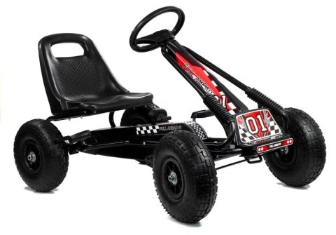 GOKART CZARNY A-15 POMPOWANE KOŁA