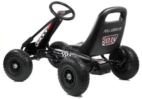GOKART CZARNY A-15 POMPOWANE KOŁA