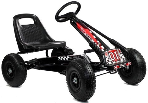 GOKART CZARNY A-15 POMPOWANE KOŁA