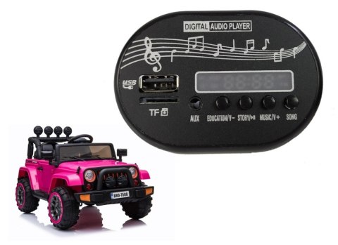 PANEL MUZYCZNY DO AUTA NA AKUMULATOR BRD-7588