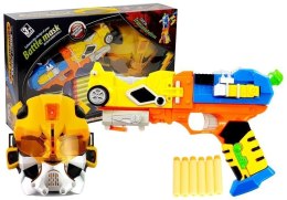 PISTOLET NA STRZAŁKI PIANKOWE ROBOT 2W1 + MASKA