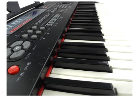 KEYBOARD ORGANY 328-06 MIKROFON ZASILACZ CZARNY