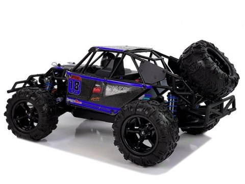 AUTO TERENOWE BUGGY ZDALNIE STEROWANE 1:18 NIEBIESKIE ENOZE 9303E 45 KM/H