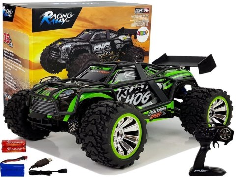 AUTO OFF-ROAD ZDALNIE STEROWANE ZIELONE 2.4G 1:18 35 KM/H KONTROLA PRĘDKOŚCI
