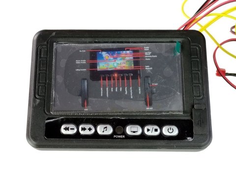 PANEL MUZYCZNY LCD MP4 DO RANGE ROVER DK-RR999