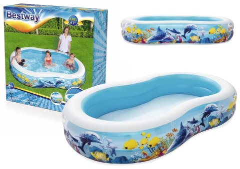 BASEN DMUCHANY OCEAN 262 X 157 X 46 CM BESTWAY 54118
