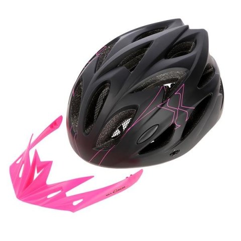 MTW291 CZARNO-RÓŻOWY ROZM. S (50-59CM) KASK NILS EXTEREME