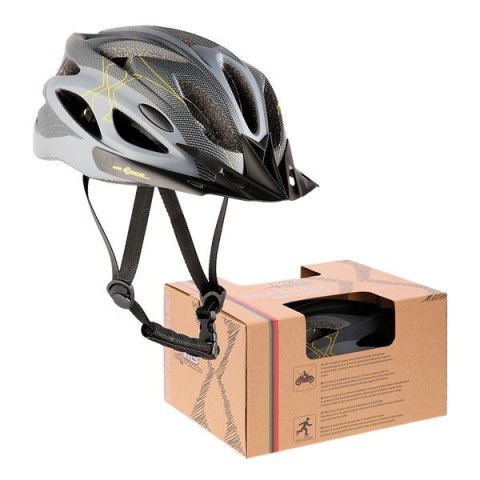 MTW291 SZARO-CZARNY ROZM. L (55-61CM) KASK NILS EXTEREME
