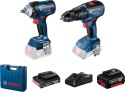 BOSCH ZESTAW ELEKTRONARZĘDZI GDS18V-400 + GSB18V-50 1*2.0AH+1*5.0AH