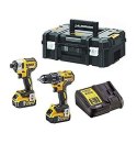 DEWALT ZESTAW ELEKTRONARZĘDZI 18V DCD791 + DCF887 2*5.0AH