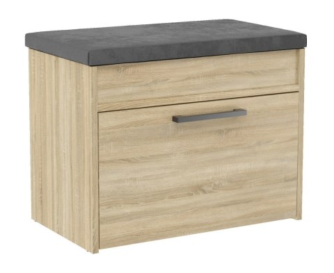 Szafka Na Buty Z Siedziskiem Sonoma 60x35x49cm Do Przedpokoju Milos Mini
