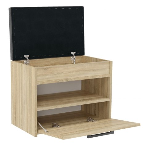 Szafka Na Buty Z Siedziskiem Sonoma 60x35x49cm Do Przedpokoju Milos Mini