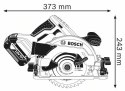 BOSCH PILARKA TARCZOWA GKS 18 V-57G 3400 OBR TARCZA 165 MM 4,1KG