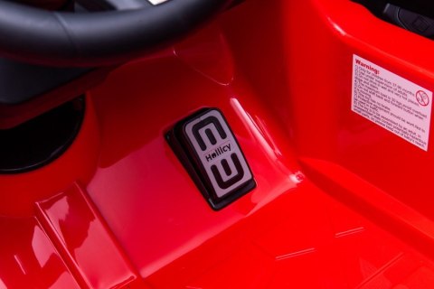 AUTO NA AKUMULATOR MP3 SKÓRA PILOT EVA BMW M5 Z PLATFORMĄ CZERWONE LAKIEROWANE