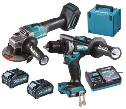 MAKITA ZESTAW ELEKTRONARZĘDZI COMBO 40V XGT DF001G+GA005G 2*4.0AH MAKPAC