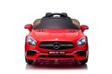 AUTO NA AKUMULATOR MP3 SKÓRA PILOT EVA MERCEDES SL65 S CZERWONY LAKIEROWANY