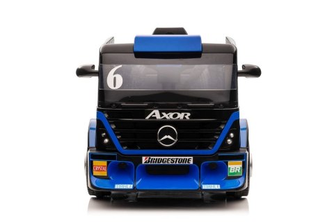 AUTO NA AKUMULATOR MP3 SKÓRA PILOT EVA MERCEDES NACZEPA GRANATOWY LCD