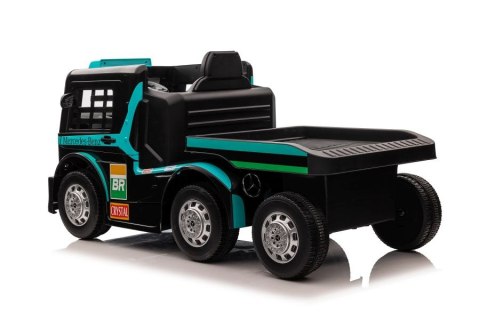 AUTO NA AKUMULATOR MP3 SKÓRA PILOT EVA MERCEDES NACZEPA NIEBIESKI LCD
