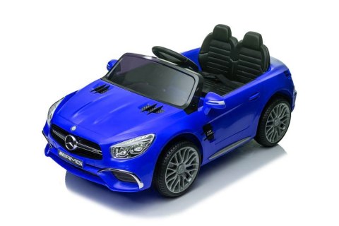 AUTO NA AKUMULATOR MP3 SKÓRA PILOT EVA MERCEDES SL65 S NIEBIESKI LAKIEROWANY