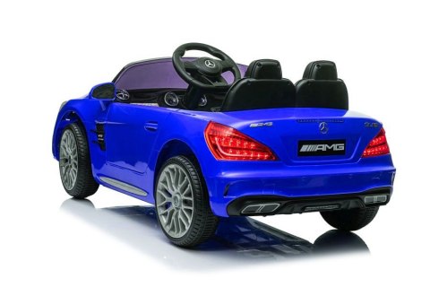 AUTO NA AKUMULATOR MP3 SKÓRA PILOT EVA MERCEDES SL65 S NIEBIESKI LAKIEROWANY