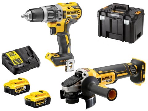 DEWALT ZESTAW ELEKTRONARZĘDZI AKUM. DCD796+DCG405 2*5.0AH