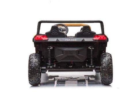 AUTO NA AKUMULATOR MP3 SKÓRA EVA BUGGY 4X150W 24V DO 120KG ZŁOTY