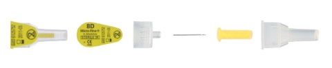 BD Micro-Fine PLUS 0,30 x 8 mm Igły do pena 100 szt.