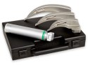 GIMA Green laryngoskop zestaw 3 łyżek McIntosh w rozmiarach 2, 3, 4, halogen 2,5 V, rękojeść akumul, baterie GIMA Green laryngos