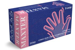 MAXTER rękawice nitrylowe bezpudrowe r. XL - COBALT Rękawiczki nitrylowe bezpudrowe 100 szt