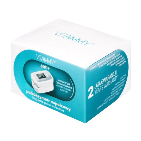Pulsoksymetr VITAMMY Sat+ Pulsoksymetr z precyzyjnym ekranem OLED