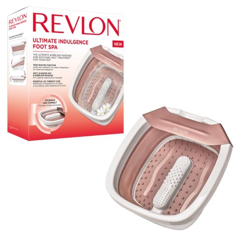 REVLON Masażer stóp składany, podgrzewany hydromasaż FOLDABLE FOOTSPA