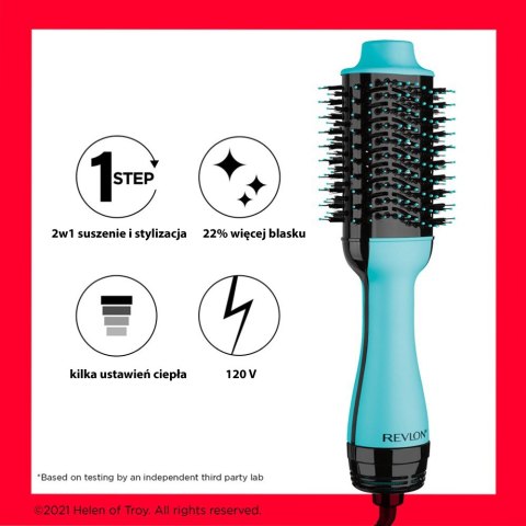 REVLON One Step Suszarko-lokówka REVLON Ceramiczna kolor miętowy Jonizacja