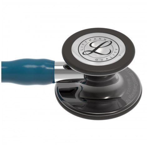 Stetoskop Littmann Cardiology IV 6234 Stetoskop kardiologiczny High Polish SmokeFinish, przew.błękit,trzon lustrz,lira czarna
