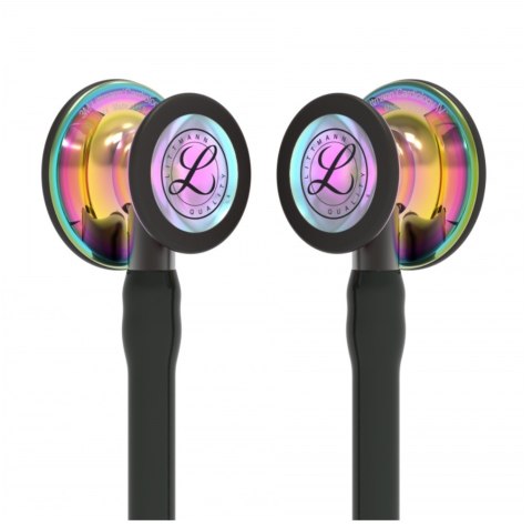 Stetoskop Littmann Cardiology IV 6240 Stetoskop kardiologiczny High Polish RainbowFinish, przew.czarn,trzon smoke,lira smoke