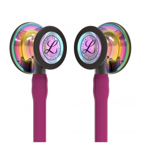 Stetoskop Littmann Cardiology IV 6241 Stetoskop kardiologiczny High Polish RainbowFinish, przew.malin,trzon smoke,lira smoke