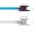 Stetoskop Littmann Classic III 5872 Stetoskop internistyczny Smoke, przewód turkusowy, lira - smoke, trzonek różowy